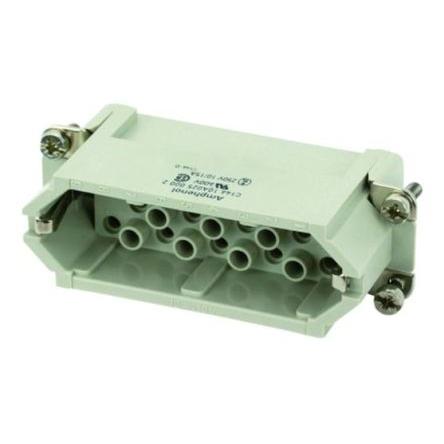Amphenol Industrial Vložka napájecího konektoru pro vysoká zatížení 10A Vnější Heavy Mate C146 25