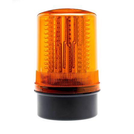 Moflash Maják, řada: LED201 Blikající, Otáčecí, Stálé barva Žlutá 24V dc LED Povrch 440mA CE, RoHS IP65
