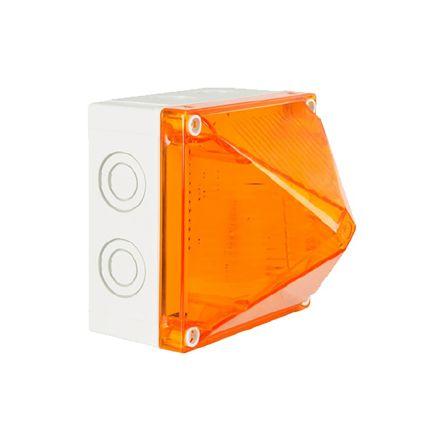 Moflash LED maják, řada: LED700 Stálé, Blikající barva Žlutá 230V LED Povrch 0.06A CE Certified IP66, IP67