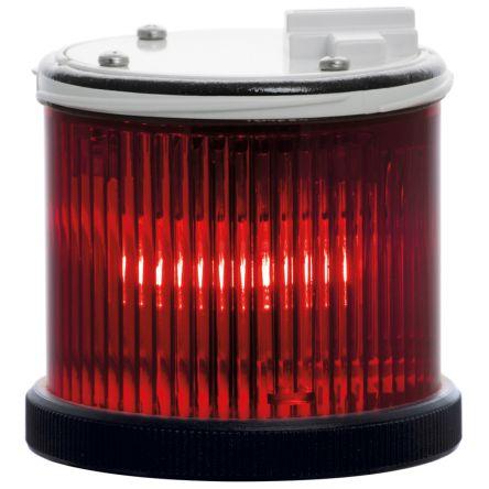 RS PRO barva čočky Červená Stálé BA15d Světelný modul 240V ac/dc barva pouzdra Bílá, Černá základna 75 mm AC/DC IP66