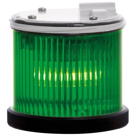 RS PRO barva čočky Zelená Stálé BA15d Světelný modul 240V ac/dc barva pouzdra Černá, Bílá základna 75 mm AC/DC IP66