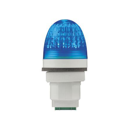 RS PRO Maják Stálé barva Modrá 24V ac/dc LED Panel 25mA CE IP66