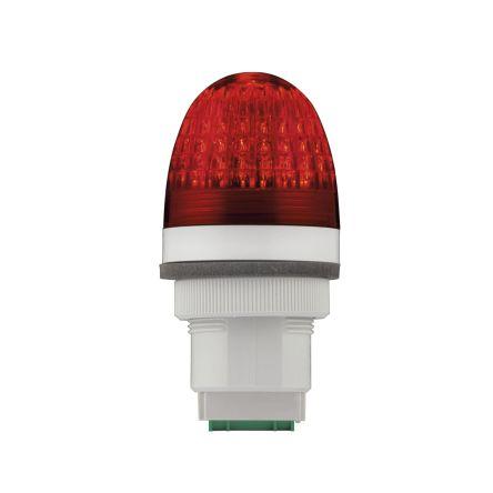 RS PRO Maják Stálé barva Červená 24V ac/dc LED Panel 25mA CE IP66