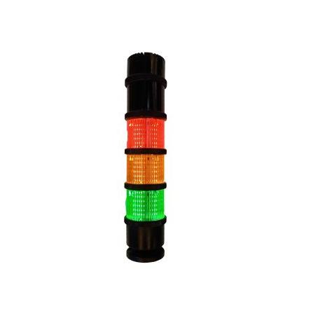 RS PRO Signální věž LED barva Žlutá, Zelená, Červená 24V ac/dc Základna