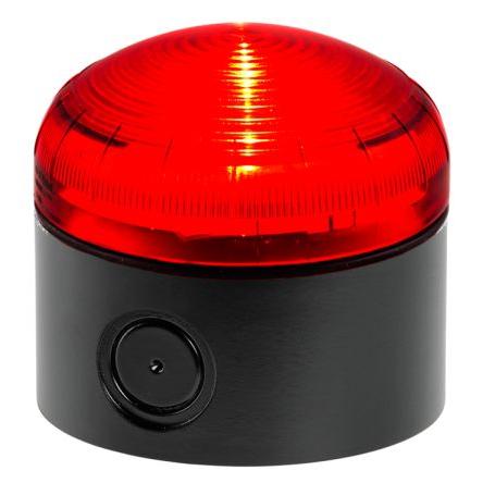 RS PRO Maják Stálé barva Červená 240V ac LED Šroubová svorka 60mA EAC, CE IP66