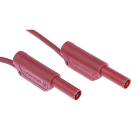 Schutzinger Zkušební vodič, Červená 32A, délka kabelů: 2 m, 1kV, úroveň kategorie: CAT III