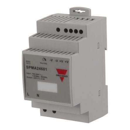 Spínaný napájecí zdroj, počet výstupů: 1 SPMA24601 24V dc Lišta DIN 60 W SPMA Carlo Gavazzi 240V ac