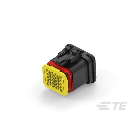 TE Connectivity Automobilový konektor, počet kontaktů: 20 barva Černá, Vnitřní, Kabel, řada: 2350890 Pájecí, IP67,