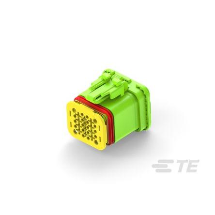 TE Connectivity Automobilový konektor, počet kontaktů: 20 barva Zelená, Vnitřní, Kabel, řada: 2350890 Pájecí, IP67,