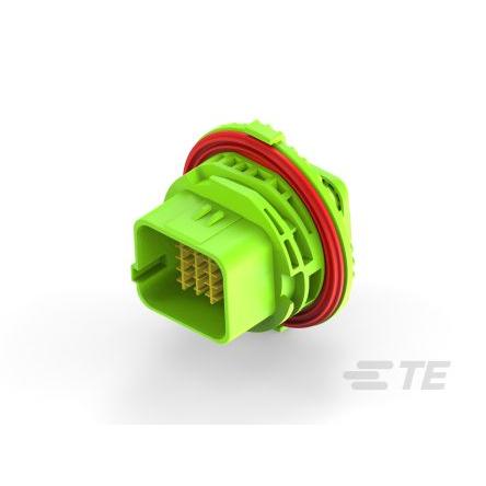 TE Connectivity Automobilový konektor, počet kontaktů: 20 barva Zelená, Vnitřní, Montáž do panelu, řada: 2350891 Pájecí,