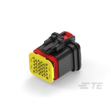 TE Connectivity Automobilový konektor, počet kontaktů: 20 barva Černá, Vnitřní, Kabel, řada: 2350890 Pájecí, IP67, počet
