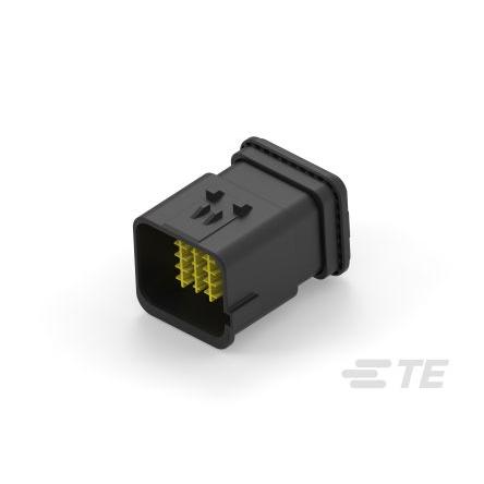TE Connectivity Automobilový konektor, počet kontaktů: 20 barva Černá, Vnitřní, Kabel, řada: 2350891 Pájecí, IP67, počet
