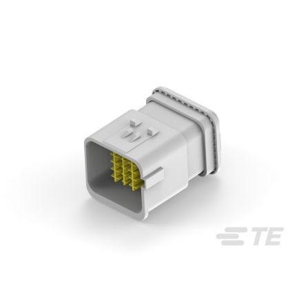 TE Connectivity Automobilový konektor, počet kontaktů: 20 barva Šedá, Vnitřní, Kabel, řada: 2350891 Pájecí, IP67, počet