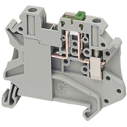 Schneider Electric Svorkovnice odpojitelná nožem NSYTRV42SC, řada: Linergy TR, 500V Šedá 4mm² 1 Šroubová