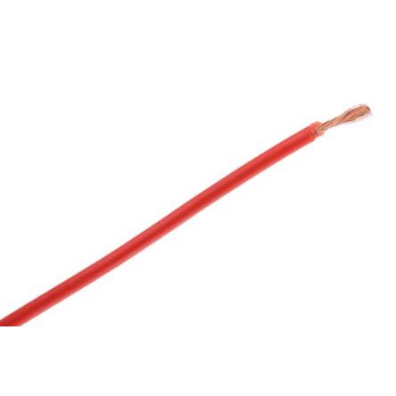 Zapojovací vodič, typ kabelu: Silikon, prameny vodičů: 130 x 0.05 mm, Červená, 500V 5 m 23 AWG Hew Heinz Eilentropp