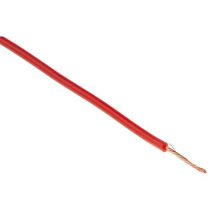 Zapojovací vodič, řada: SIFF, typ kabelu: Silikon, prameny vodičů: 130 x 0.05 mm, Červená, 500V 20 m 23 AWG Hew Heinz