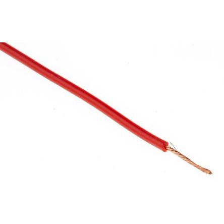 Zapojovací vodič, řada: SIFF, typ kabelu: Jednožilový, typ kabelu: Silikon, prameny vodičů: 270 x 0.05 mm, Červená, 1kV