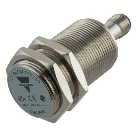 Carlo Gavazzi Indukční bezdotykový snímač ICB30L50F15M1IO Válec se závitem M30 200mA ICB IP67 PNP/NPN 1 kHz 15 mm 36 V