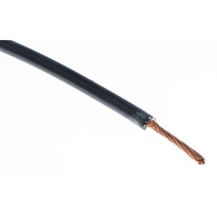 Zapojovací vodič, řada: SIFF, typ kabelu: Silikon, prameny vodičů: 516 x 0.05 mm, Černá, 1.5kV 20 m 17 AWG Hew Heinz