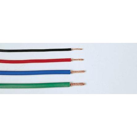 Zapojovací vodič, řada: SIFF, typ kabelu: Silikon, prameny vodičů: 270 x 0.05 mm, Červená, 1kV 100 m 20 AWG Hew Heinz