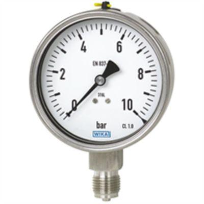 Tlakoměr MNPT 8540870 160 mm G 1/2 Nerezová ocel, 60 °C 40 bar 0 bar WIKA