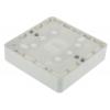 Instalační krabice Logic Plus 1 16 mm Lesklý Vysoce kvalitní termoset Bílá BS 87mm MK Electric IP20 Zapuštěná montáž,