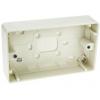 Instalační krabice Logic Plus 2 30 mm Lesklý Urea Moulded, Vysoce kvalitní termoset Bílá BS 87mm MK Electric IP20