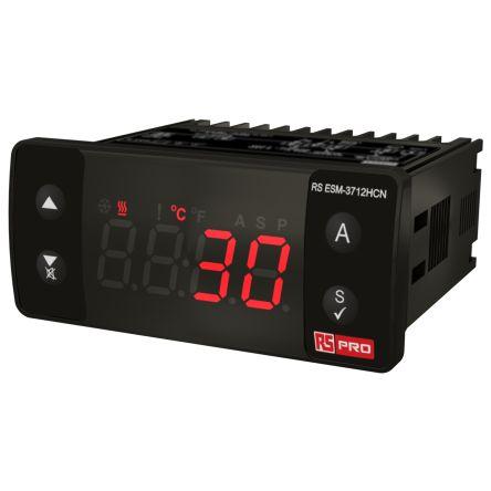 RS PRO Regulátor teploty s vypínačem, řada: ESM Montáž do panelu, 80 °C, -30 °C 1, počet výstupů: 1, výstup: Relé 230V,