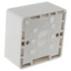 Instalační krabice Logic Plus 1 40 mm Lesklý Vysoce kvalitní termoset Bílá BS 87mm MK Electric IP20 Povrch, Zapuštěná