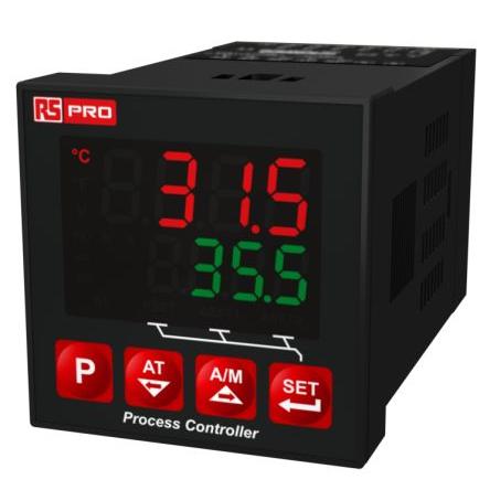 RS PRO PID regulátor teploty, řada: ESM Montáž do panelu, 50 °C, 0 °C 3, počet výstupů: 3, výstup: SSR, Relé 24V, typ