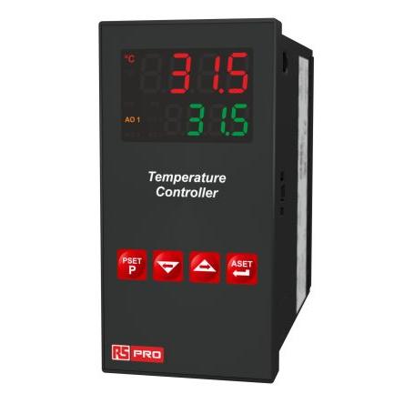 RS PRO PID regulátor teploty, řada: ESM Montáž do panelu, 50 °C, 0 °C 2, počet výstupů: 3, výstup: Relé, SSR 240V, typ