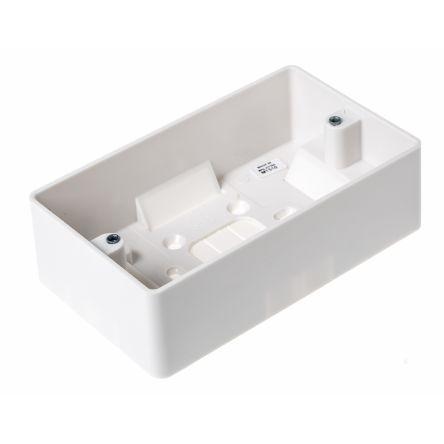 Instalační krabice Logic Plus 2 40 mm Lesklý Bílá BS 87mm MK Electric IP20 87 mm