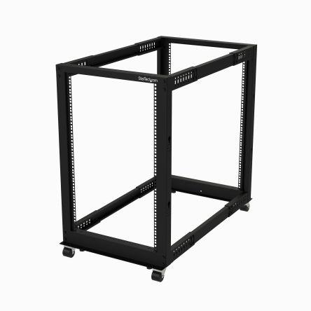 StarTech.com Serverový rack, řada: 4PO Černá 18 U, Ocel s 4 sloupky rámem 3.7 ft 904 mm 60 cm