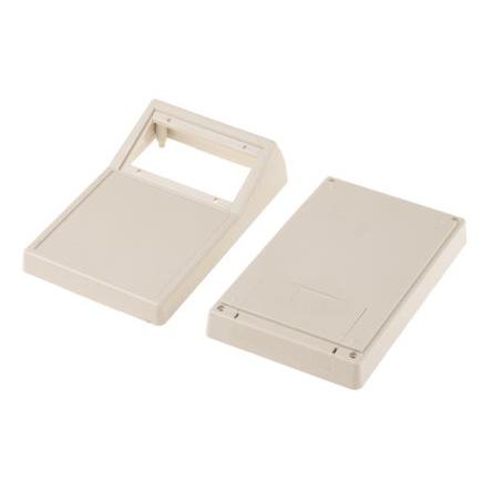 RS PRO Kapesní pouzdro Integrovaná přihrádka na baterie Okno displeje Prohlubeň pro klávesnici ABS barva Bílá 146.1 mm