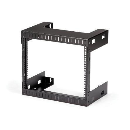 StarTech.com Serverový rack Černá 8 U, Ocel s 2 sloupky rámem 304.8 mm 451 mm 451 mm