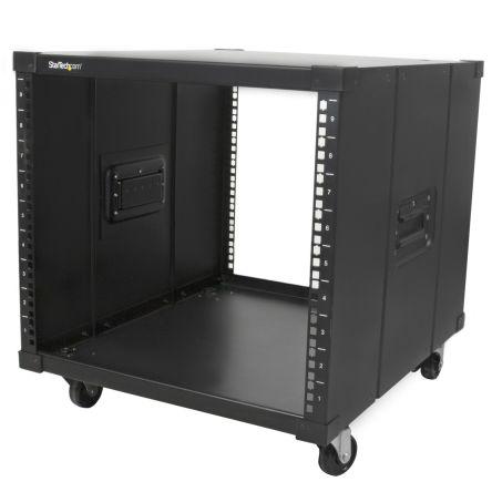 StarTech.com Serverový rack Černá 9 U, Ocel s 4 sloupky rámem 59.5 mm 477 mm 477 mm