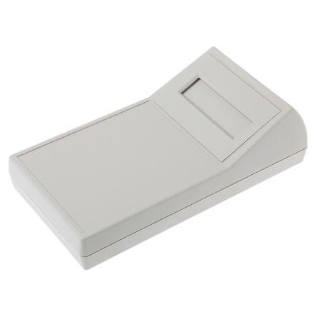 RS PRO Kapesní pouzdro Integrovaná přihrádka na baterie Okno displeje Prohlubeň pro klávesnici ABS barva Šedá 190.5 mm