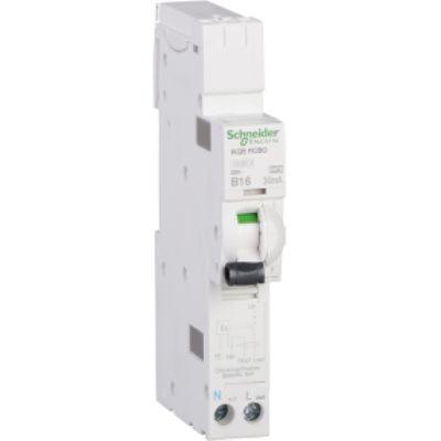 Schneider Electric Jistič zbytkového proudu s ochranou proti přepětí, rozsah: IC60N 1pólový 16A vypínací citlivost 30