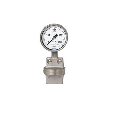 Tlakoměr diferenciálního tlaku FNPT 7572418 100 mm G 1/4 Nerezová ocel, 60 °C 10 bar 0 bar WIKA