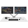 StarTech.com ARMSLIMDUOS Rameno pro monitor Stříbrná