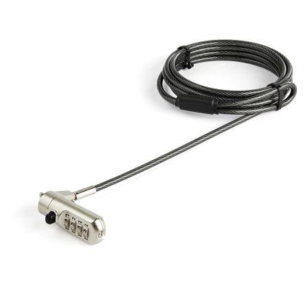 Kabelový zámek pro notebook Kombinovaný zámek, For Use With Zařízení s nanoslotem StarTech.com