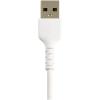 StarTech.com Kabel USB do zásuvky IC Vnější, A: USB typu A, 150 mm Vnější, Bílá, B: Lightning