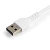 StarTech.com Kabel USB do zásuvky IC Vnější, A: USB typu A, 150 mm Vnější, Bílá, B: Lightning