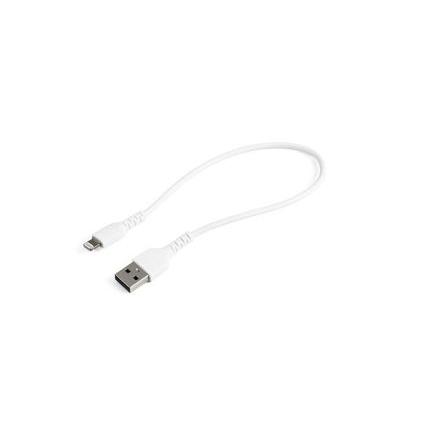 StarTech.com Kabel USB do zásuvky IC Vnější, A: USB typu A, 300 mm Vnější, Bílá, B: Lightning