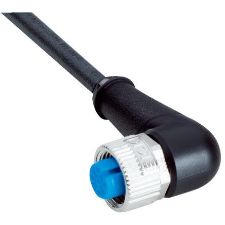 Kabel ovladače snímače, A: Vnitřní, A: M12 4, B: Bez koncovky, 250V, IP65, IP66K, IP67, řada: YG2A14 SICK 5 m
