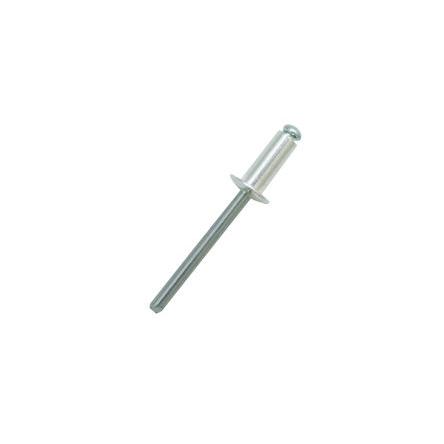 RS PRO Nýt, Hliník, délka nýtu: 18 mm, Obyčejný Ocel Slepý, průměr nýtu: 4 mm