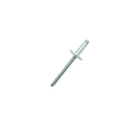 RS PRO Nýt, Hliník, délka nýtu: 8 mm, Obyčejný Ocel Slepý, průměr nýtu: 4 mm
