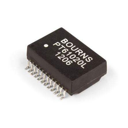Bourns Ethernetový transformátor LAN, 1500 V ac, Povrch, délka: 17.62 mm, 1 : 1 ± 5 %, šířka: 12.2mm, 85 °C, hloubka: 6