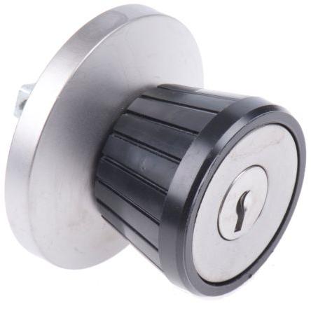 Zámek skříňky S klíčem, Klíč, hloubka od panelu k jazýčku: 11 mm, Chromová 22 mm Euro-Locks a Lowe & Fletcher group