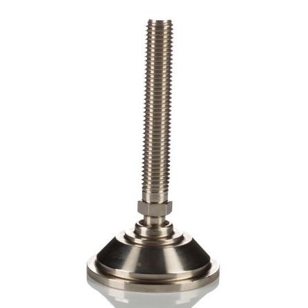 A070/001 Nu-Tech Engineering M12 55 mm Niklem pokovená ocel Nastavitelná noha 1000 kg 10 °